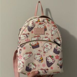 Loungefly Cream and Pink Hello Kitty Backpack
